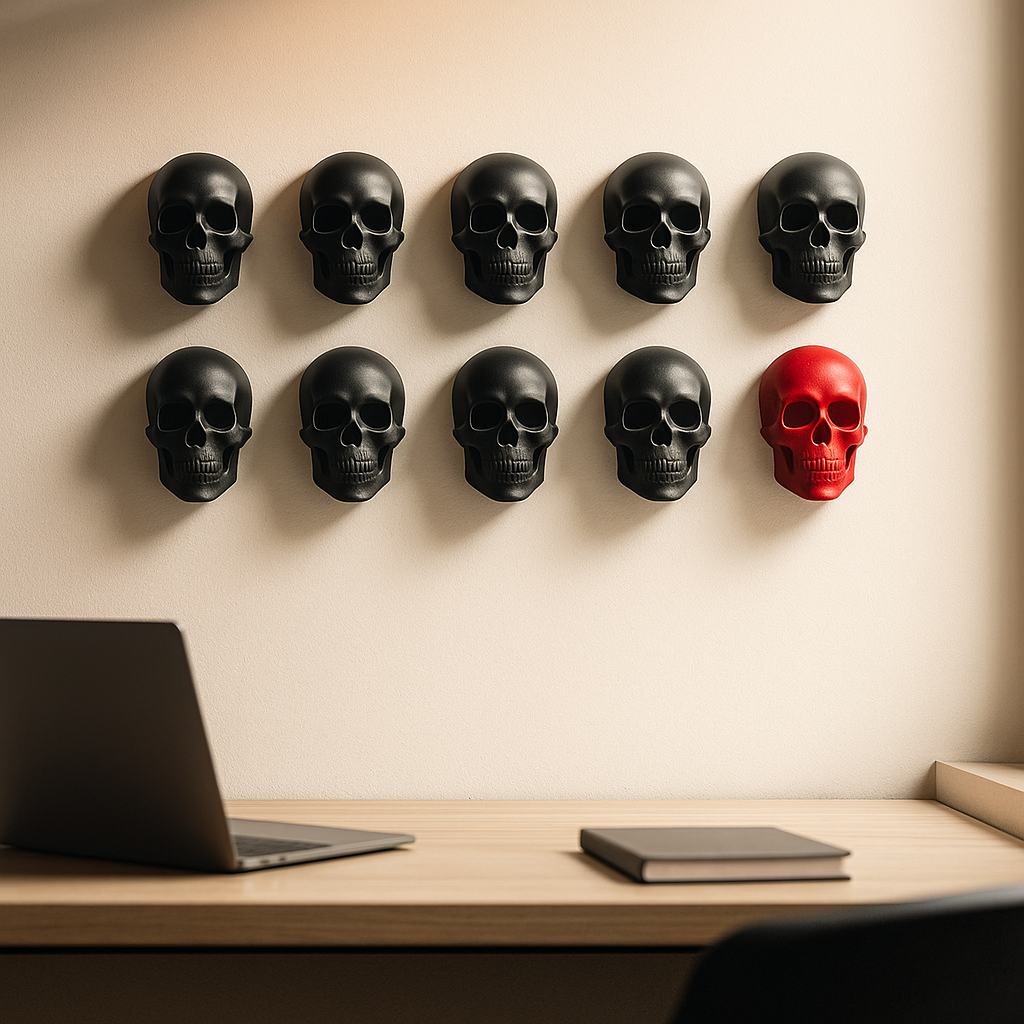 Coleccion figuras decorativas epoxy craneos