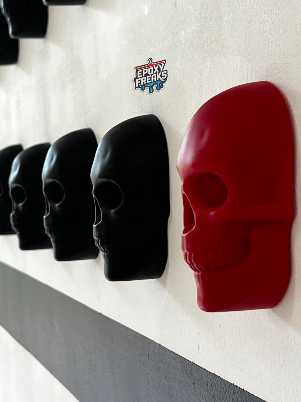 Coleccion figuras decorativas epoxy craneos