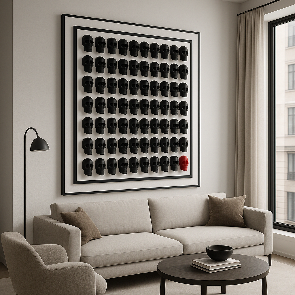 Coleccion figuras decorativas epoxy craneos