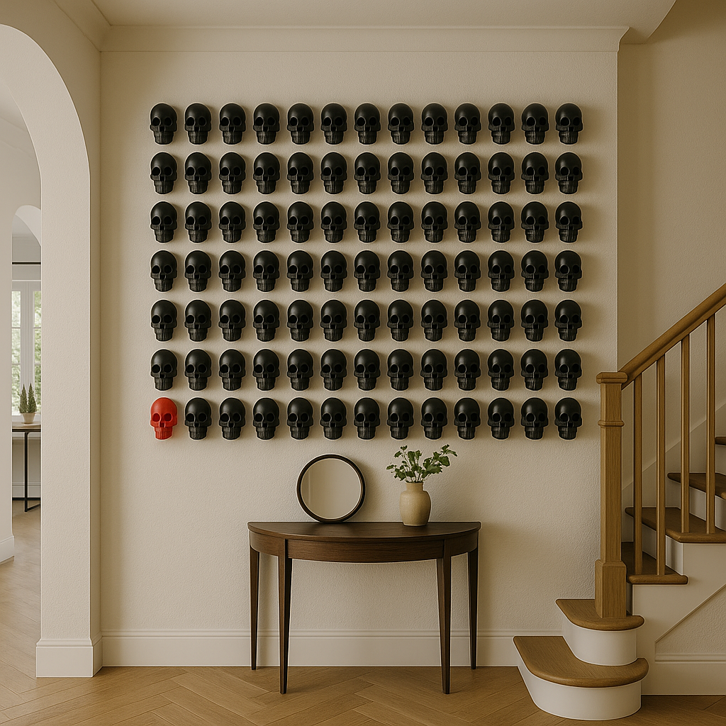 Coleccion figuras decorativas epoxy craneos