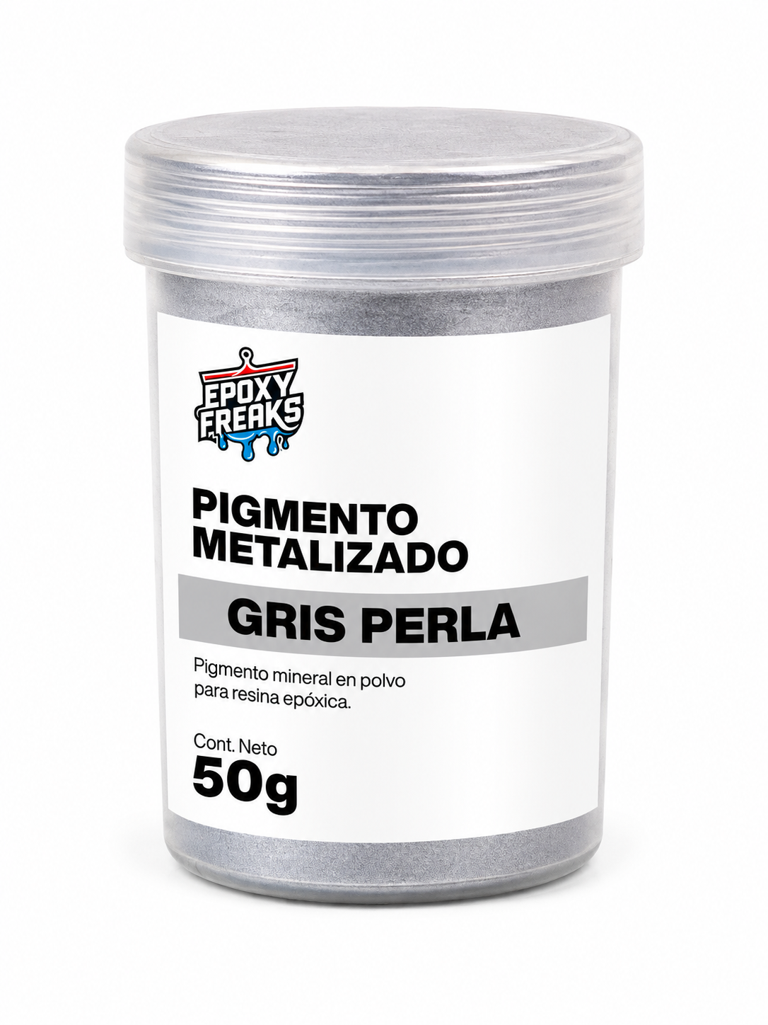 Pigmento Metalizado Gris Perla
