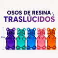 Colección 5 Osos de Resina Traslucidos