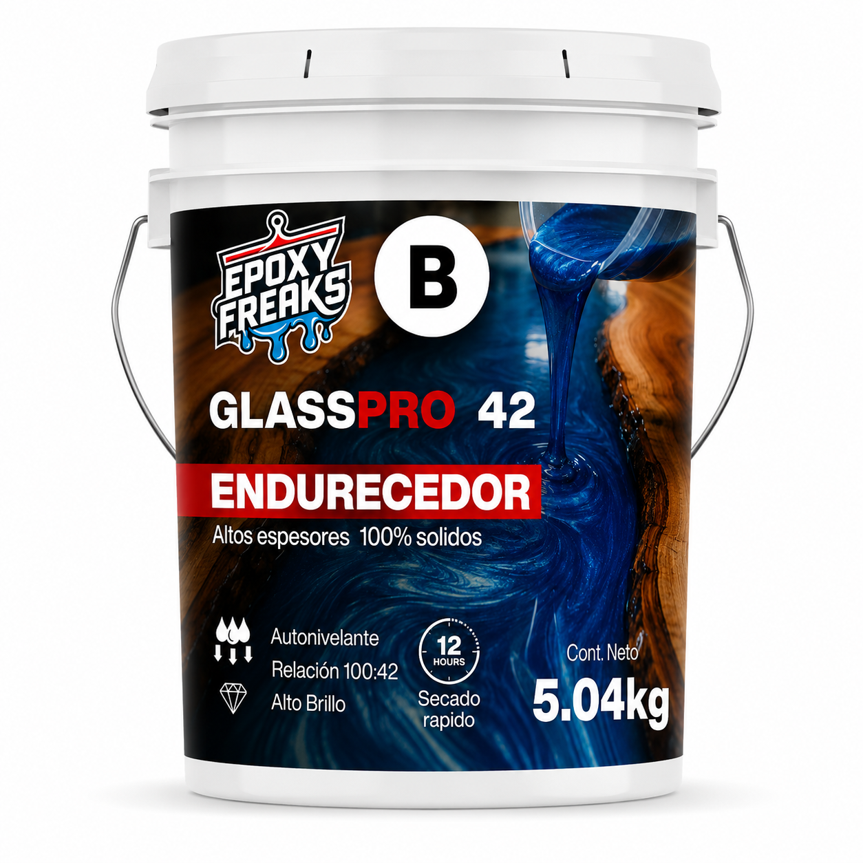 KIT RESINA EPOXICA 17KGS - GLASSPRO 100 ALTOS ESPESORES