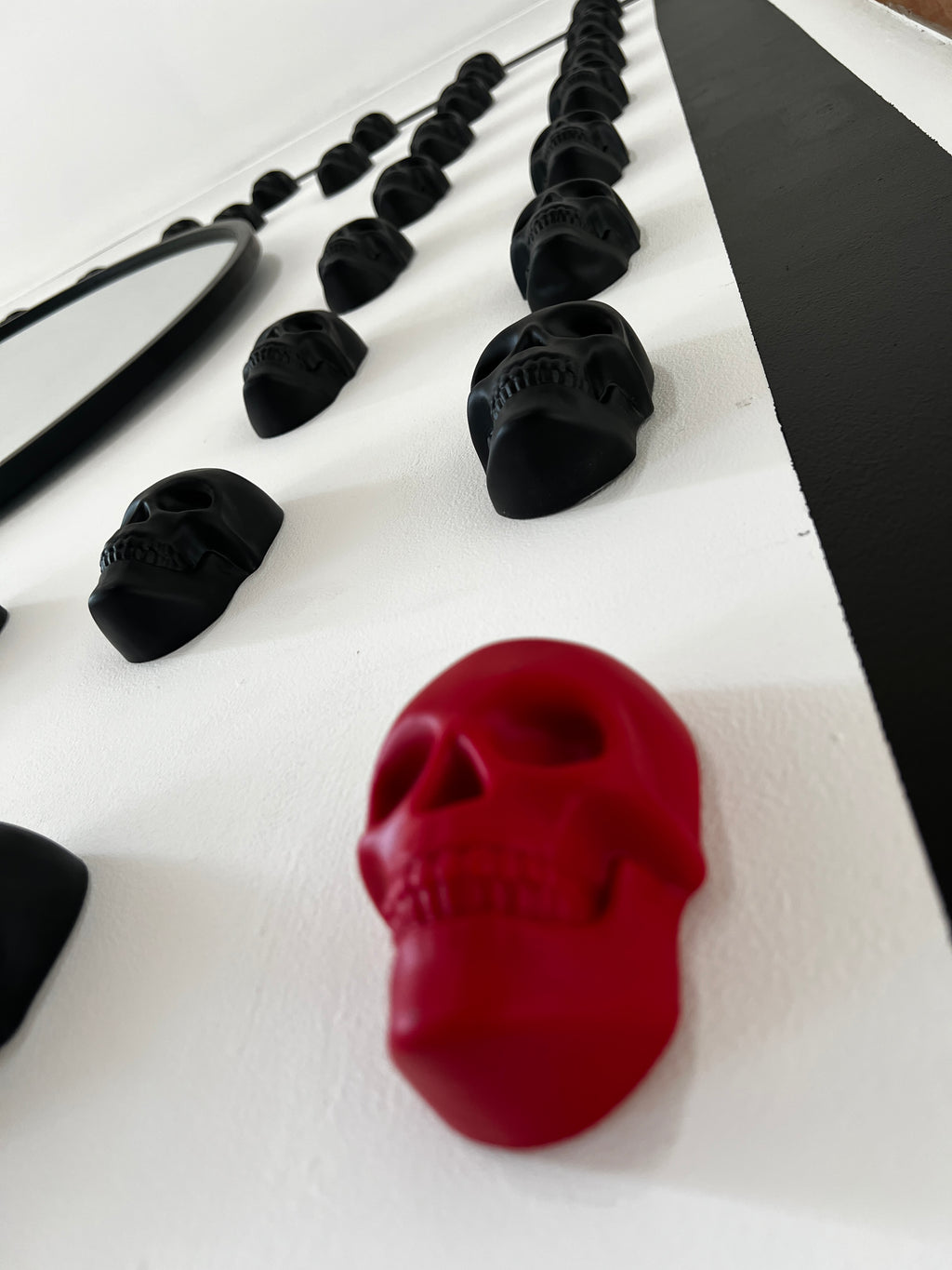 Coleccion figuras decorativas epoxy craneos